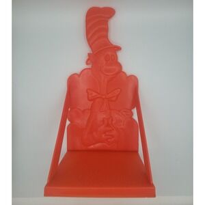 Vintage Dr. Seuss "Cat in the Hat"Book Shelf Holder Plastic Storage Folding Rack